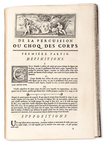 ACADÉMIE ROYALE DES SCIENCES, Paris. Recueil de Plusieurs Traitez de Mathématique.  4 (of 6?) parts in one vol.  1676 [i. e., 1677]